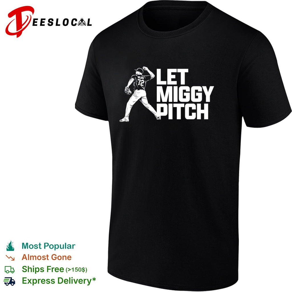 Miguel Rojas let Miggy pitch pitcher silhouette shirt
