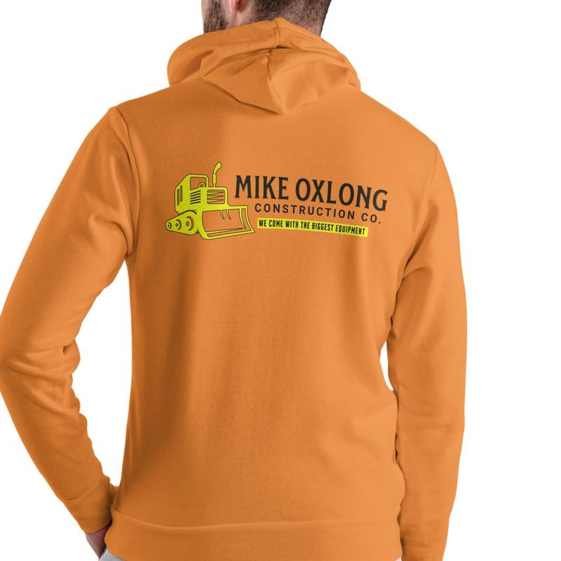 Mike Oxlong Construction Company HOODIE, Unisex Cotton, work hoodie T-Shirts, Sweatshirt | PodTeesHub.com