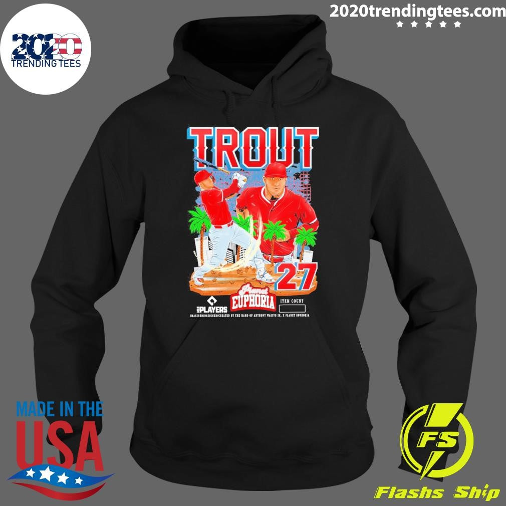 Mike Trout Los Angeles Angels MLB Players Planet Euphoria Artwork 2026 Shirt