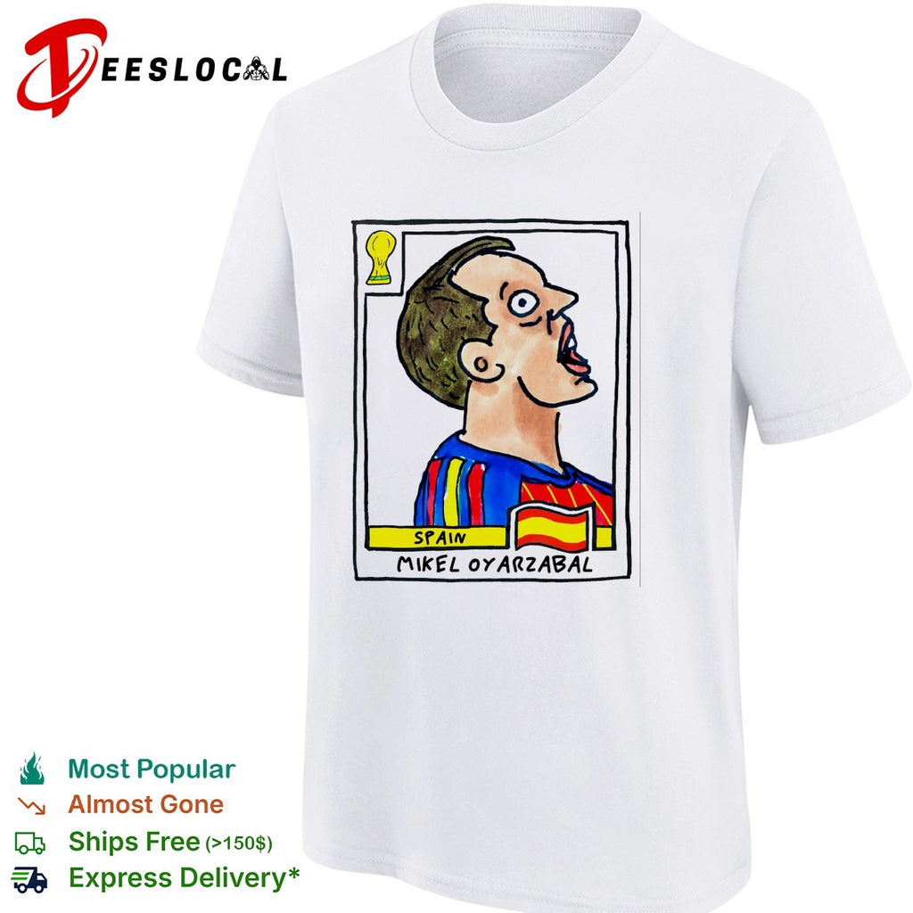 Mikel Oyarzabal Spain soccer player artistic collectible card shirt
