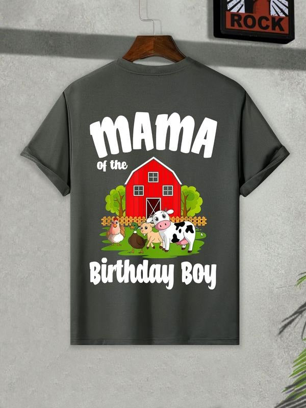 Milk Cow Letter Pattern Printed T-Shirt, Short Sleeve Casual Top for Summer, Fitted Design for Trendy Style Hoodie,...