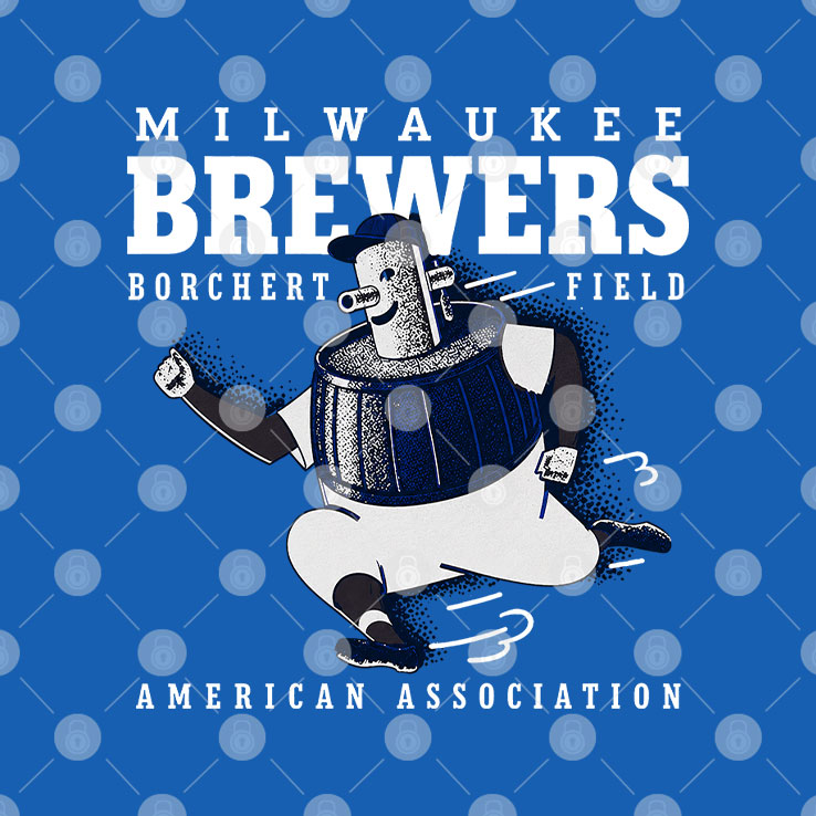 Milwaukee Brewers Borchert Field American Association T Shirt