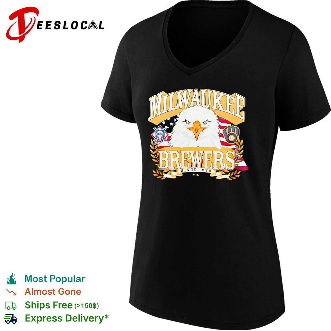 Milwaukee Brewers Eagle National League Since 1970 shirt