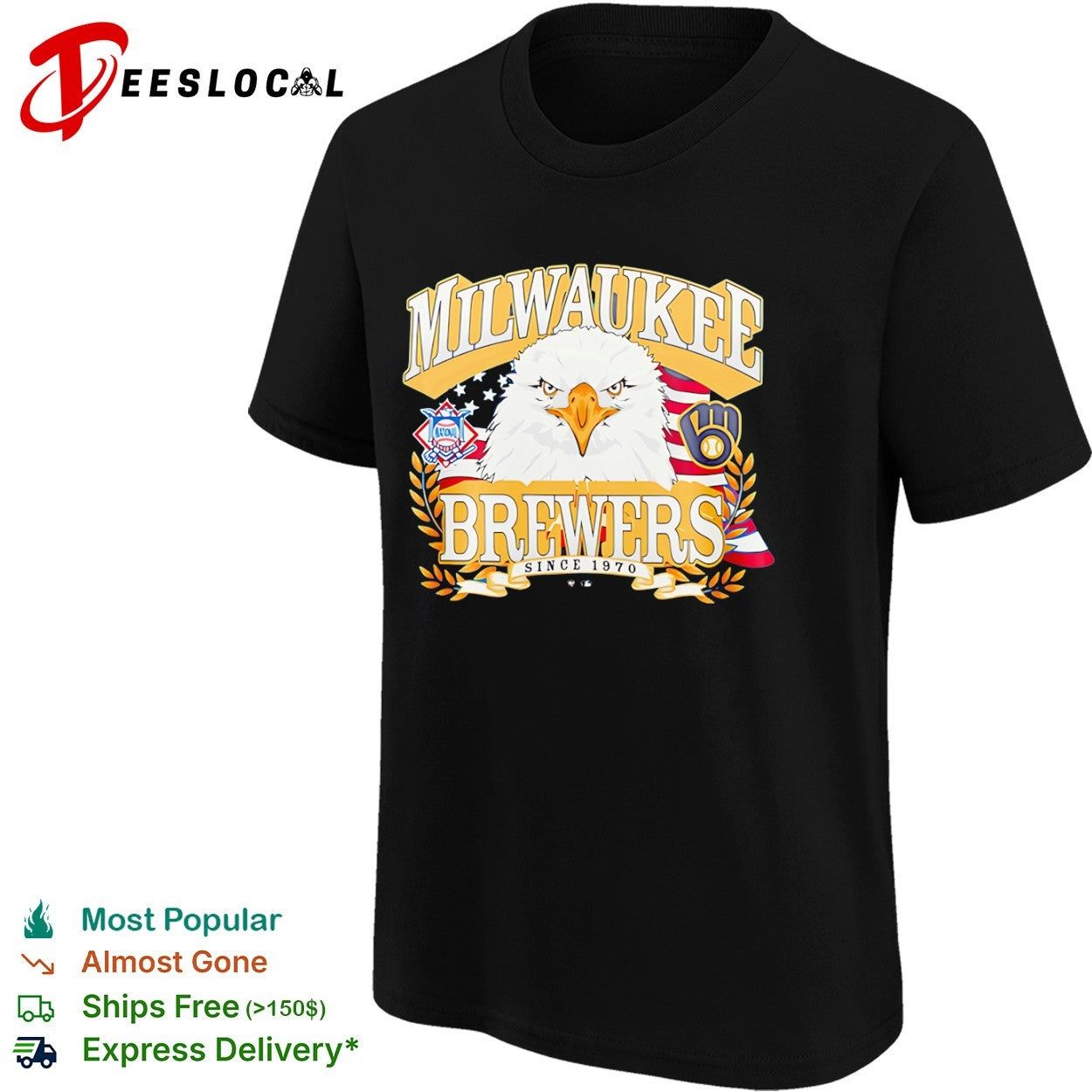 Milwaukee Brewers Eagle National League Since 1970 shirt