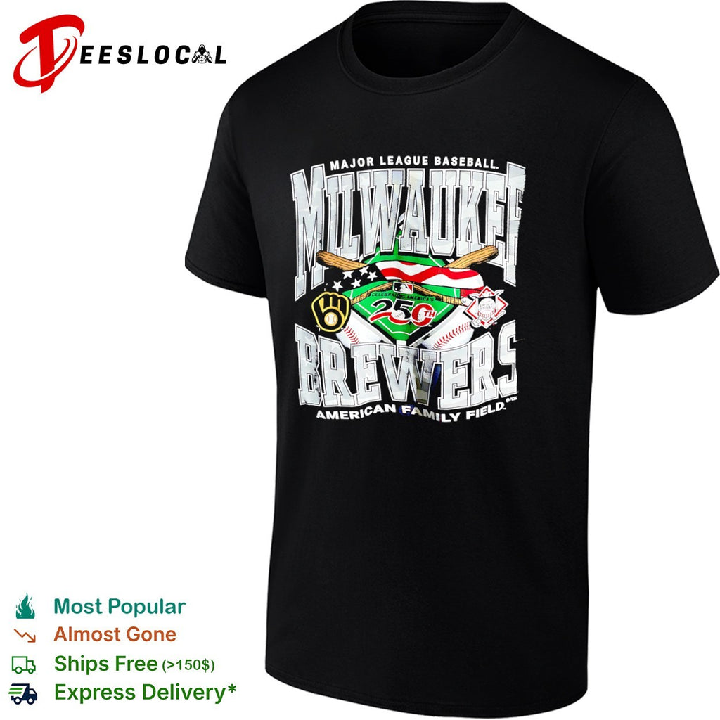 Milwaukee Brewers Major League Baseball Celebrating America 250th American Family shirt