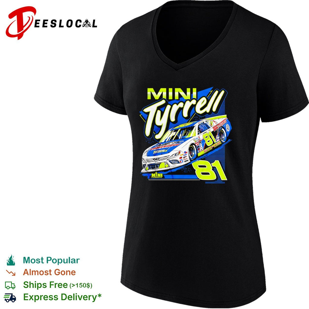 Mini Tyrrell 81 Nascar racing car Mini Ts Tin and Auto shirt