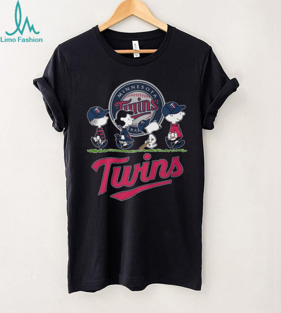Minnesota Twins Peanuts Characters Baseball Logo Graphic Shirt