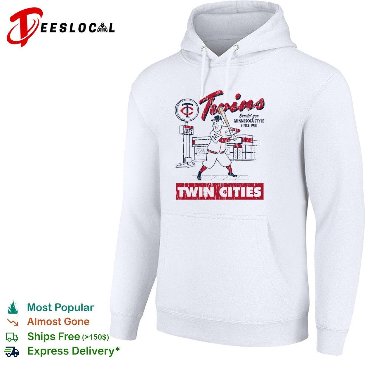 Minnesota Twins Servin you Minnesota Style Since 1901 Jucy Lucy Twin Cities Baseball shirt