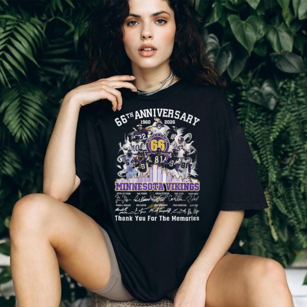 Minnesota Vikings 66th Anniversary Legend Signatures Shirt