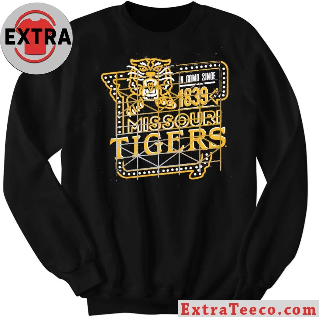 Missouri Tigers Light Up Sign Logo T-Shirt