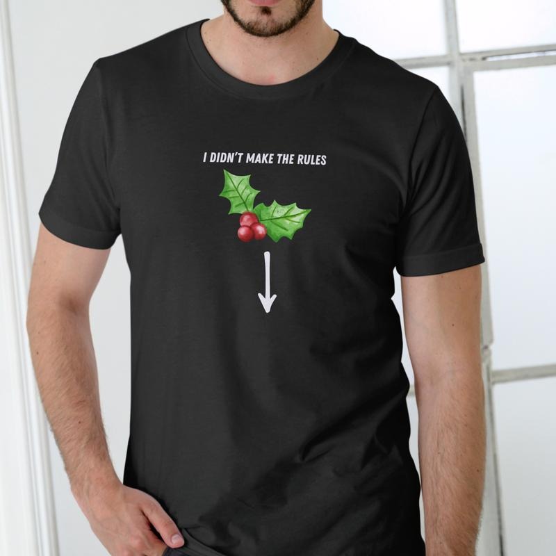 Mistletoe funny Christmas shirt, Unisex Cotton Hoodie, Sweatshirt | PodTeesHub.com