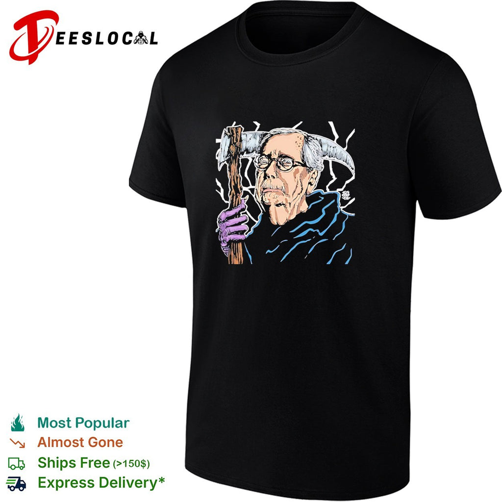 Mitch McConnell Grim Reaper Political Satire Dark Humor cartoon shirt