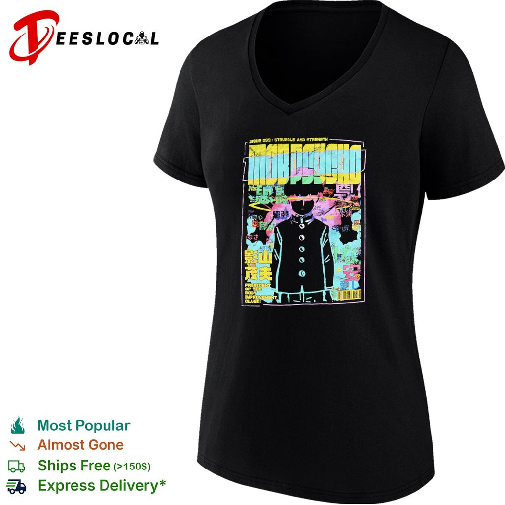 Mob Psycho 100 Shigeo Kageyama Struggle and Strength President of the Body Improvement shirt