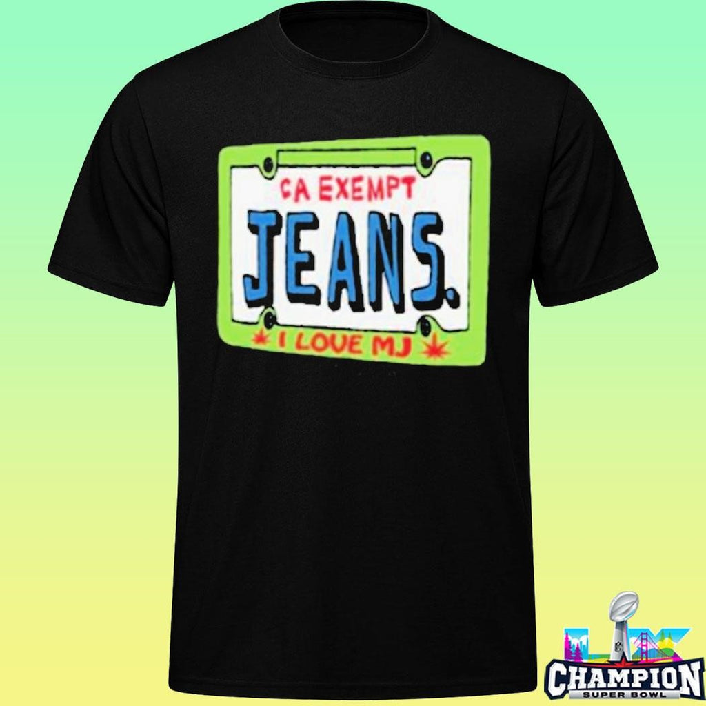Mom Jeans Car Plate Shirt