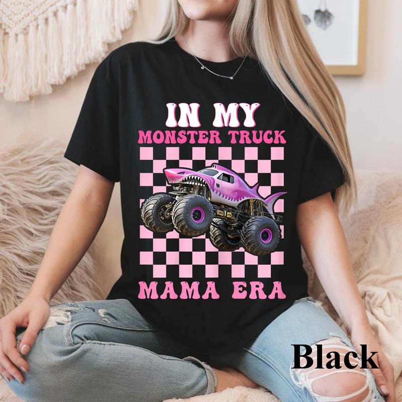 Monster Truck Mama Era Monster Truck Are My Jam Truck Lovers T-Shirt, Monster Truck Shirt, , Mom Of The Birthday Boy...