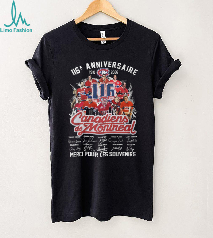 Montreal Canadiens 116th Anniversary Legends Signatures T Shirt
