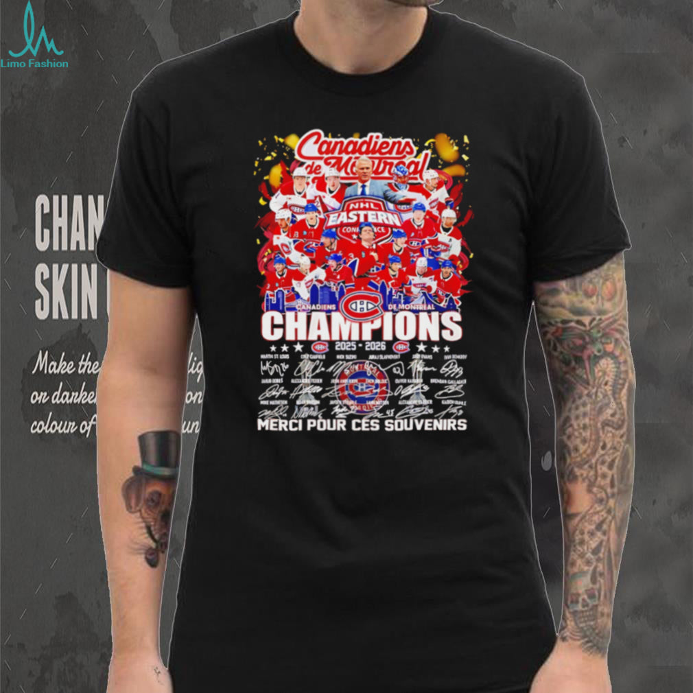 Montreal Canadiens 2025 2026 Champions Signature Roster T Shirt