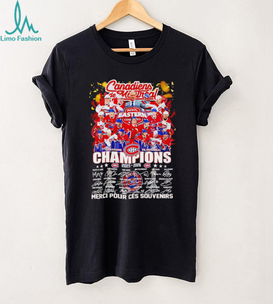 Montreal Canadiens 2025 2026 Champions Signature Roster T Shirt