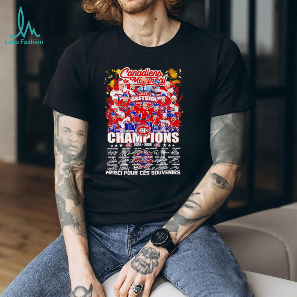 Montreal Canadiens 2025 2026 Champions Signature Roster T Shirt
