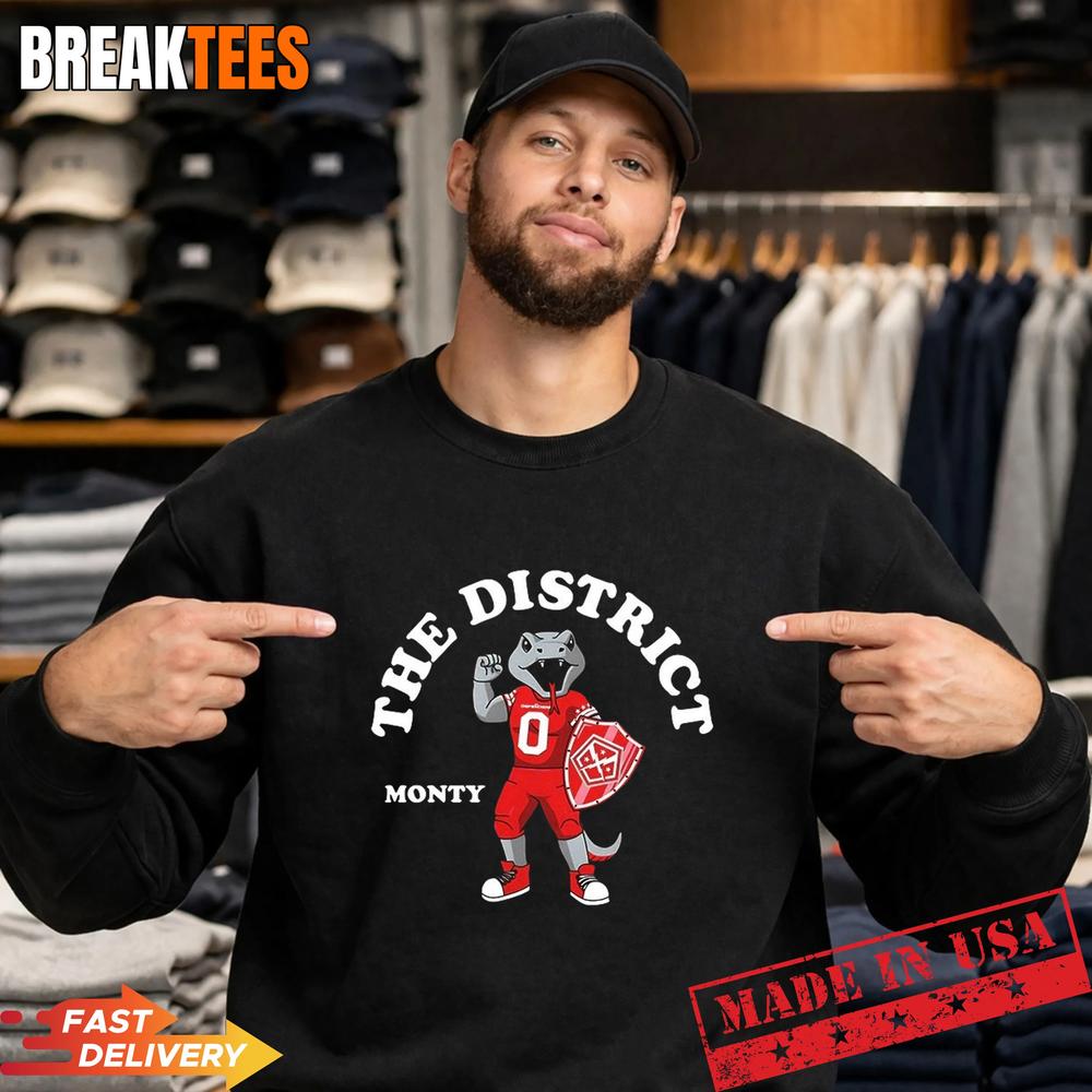 Monty The District DC Defenders Football 2026 Mascot T-Shirt