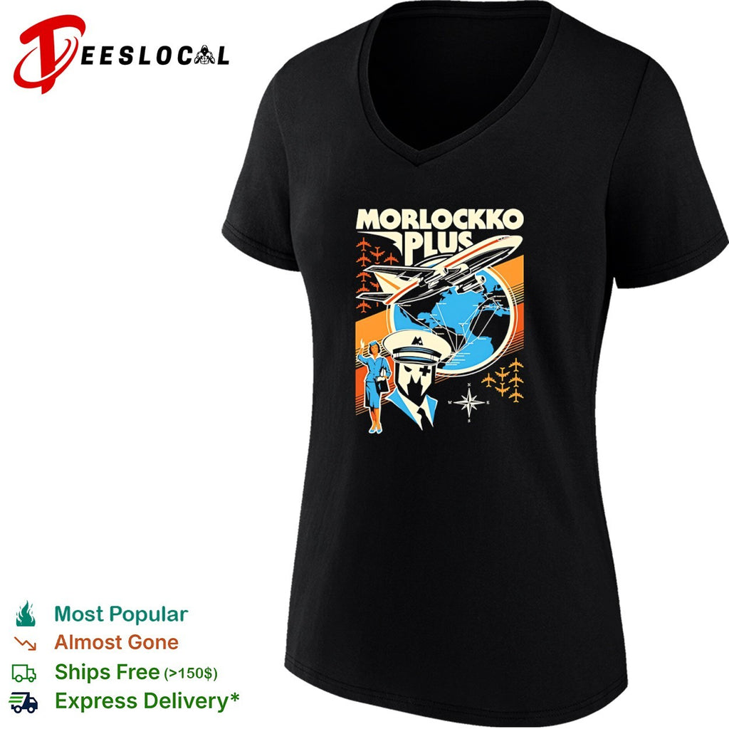 Morlockko Plus Rorschach Watchmen Aviation Shirt