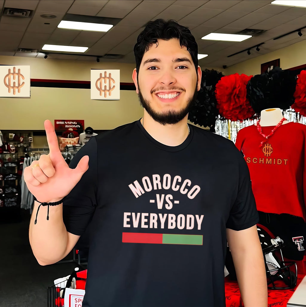 Morocco vs Everybody Moroccan Pride Soccer shirt