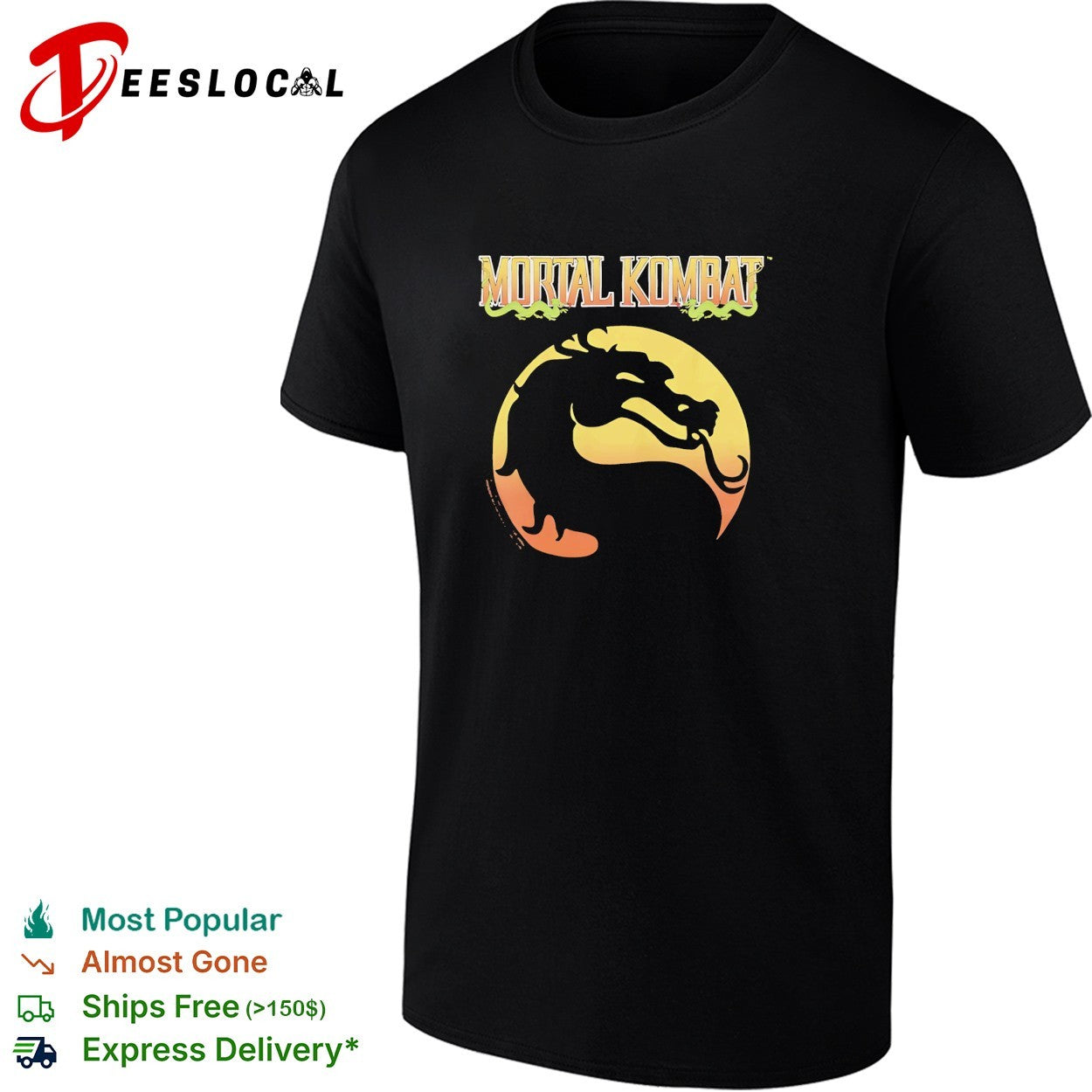 Mortal Kombat dragon logo shirt