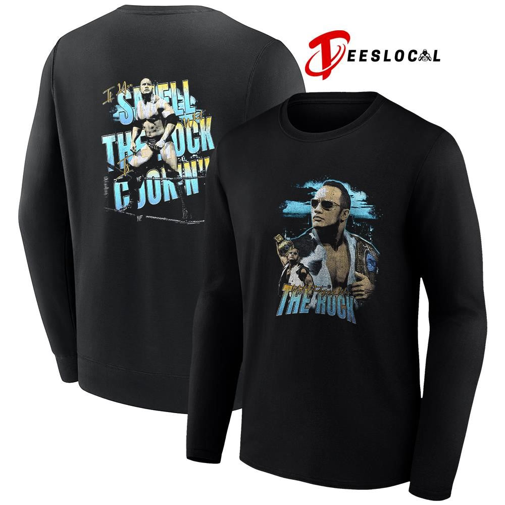 Most electrifying man The Rock if you smell what the Rock graphic shirt