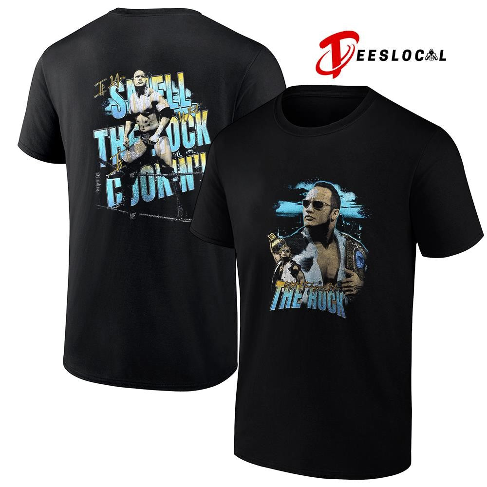 Most electrifying man The Rock if you smell what the Rock graphic shirt