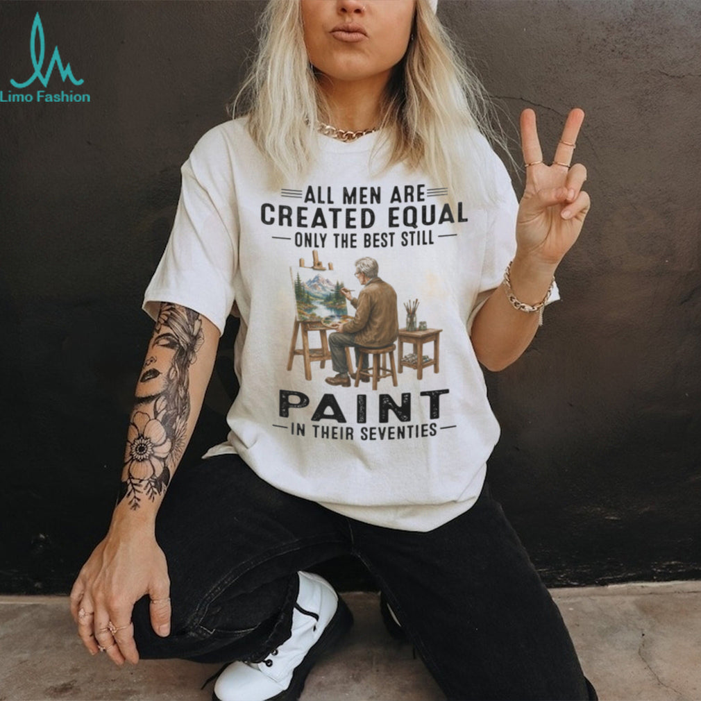 Mountain Landscape Artist Painter Best Men Create Art In Their 70s Shirt