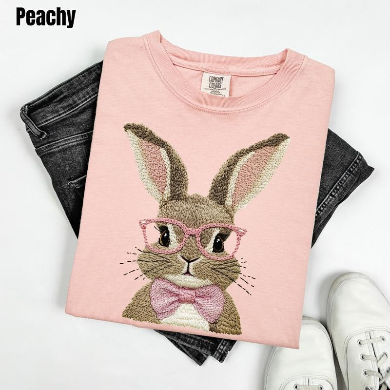 Mrs.Bunny Fake Embroidery Comfort Colors T-Shirt 'SBSNLB' Hoodie, Sweatshirt | PodTeesHub.com