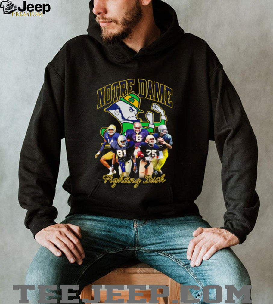 Notre Dame Fighting Irish Football Collage shirt