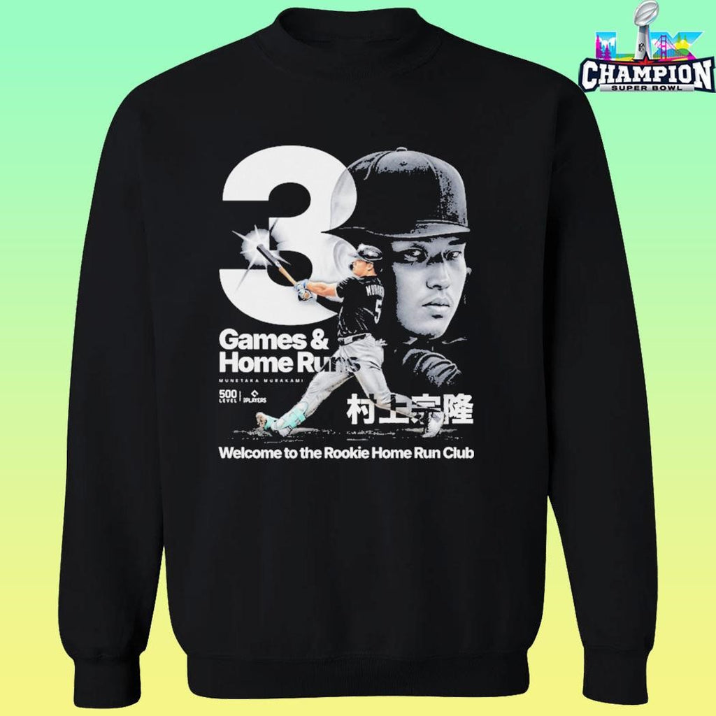 Munetaka Murakami Games And Home Run Welcome To The Rookie Home Run Club Shirt