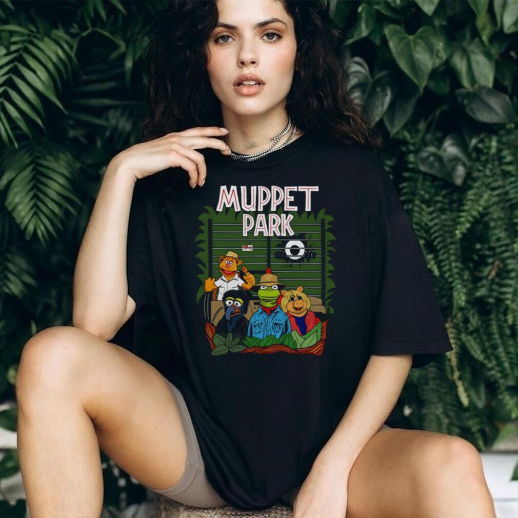Muppet Park Dinosaur Movie Parody Retro Funny Graphic T Shirt