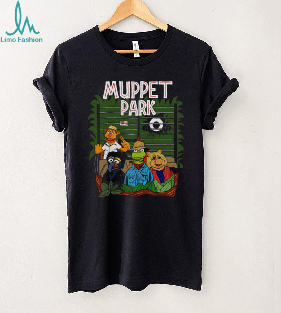Muppet Park Dinosaur Movie Parody Retro Funny Graphic T Shirt
