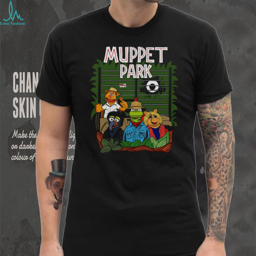 Muppet Park Dinosaur Movie Parody Retro Funny Graphic T Shirt