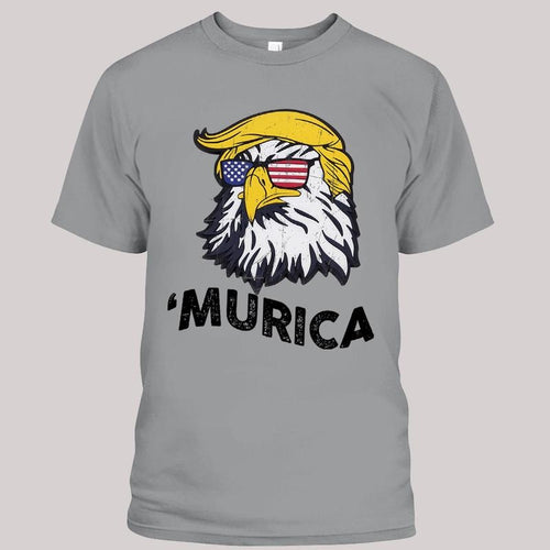 'Murica Bald Eagle T-Shirt, Trump Donald Shirt, MAGA Chapter Tee, Trump Supporters Unisex Tee, Humorous Political Shirt...