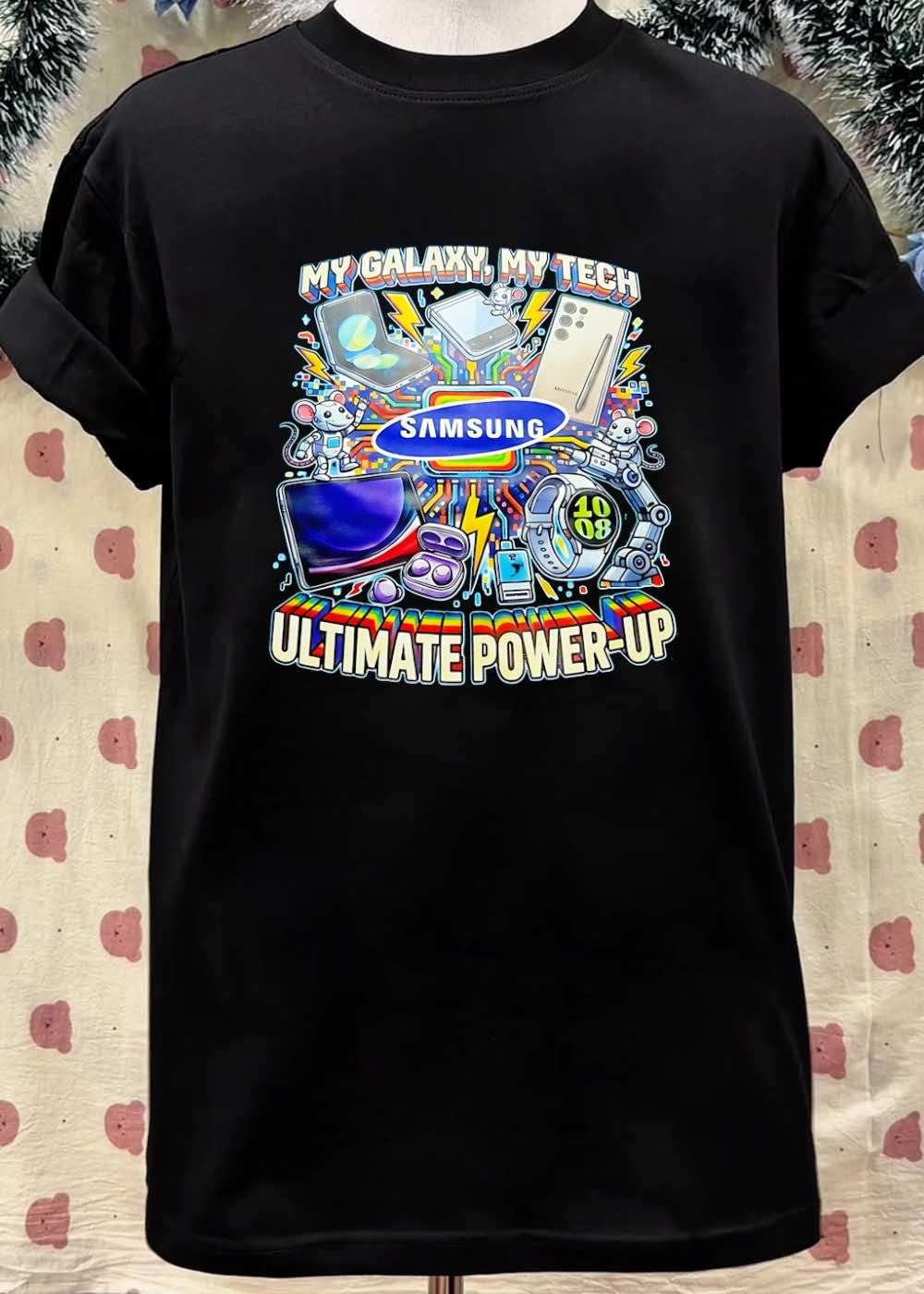 My Galaxy My Tech Ultimate Power-Up Samsung Robot Mouse Tech Devices T-Shirt