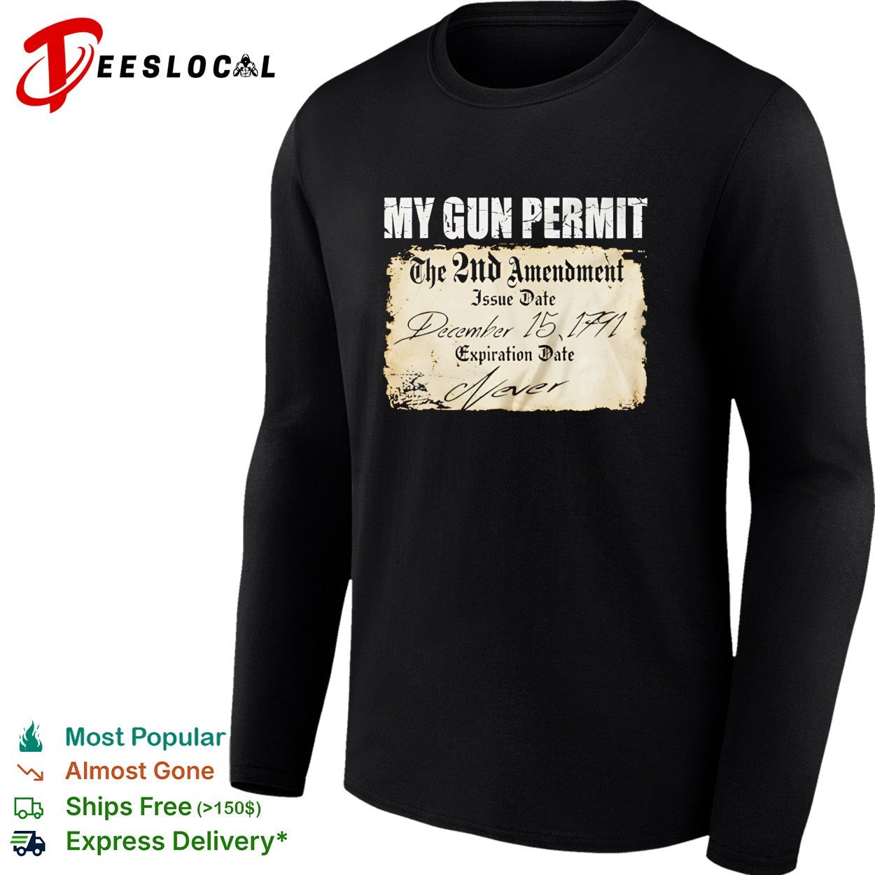 My Gun Permit The 2nd Amendment vintage shirt