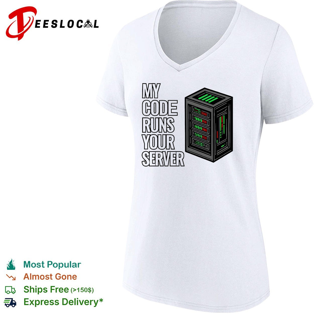 My code runs your server rack shirt