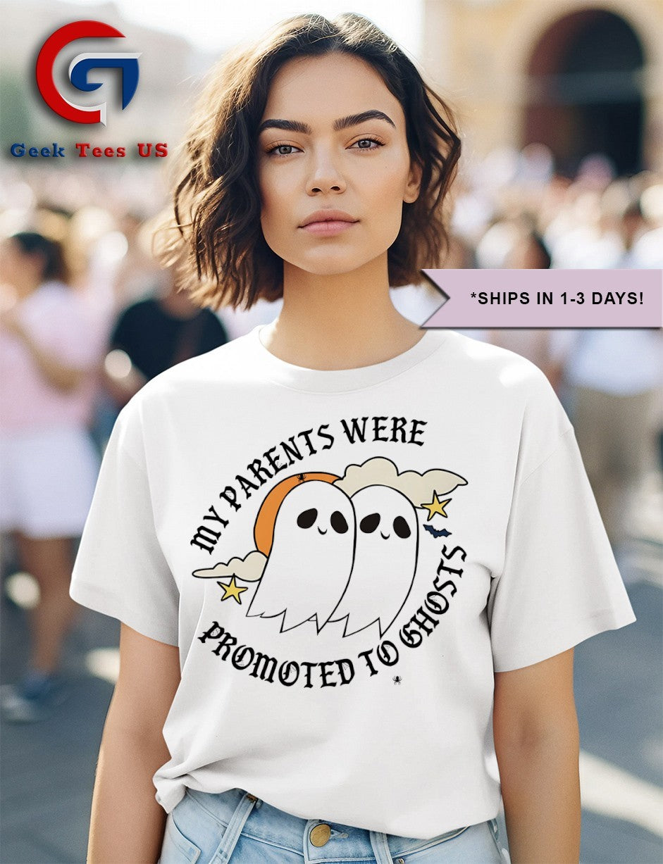 My parents were promoted to ghosts Halloween shirt