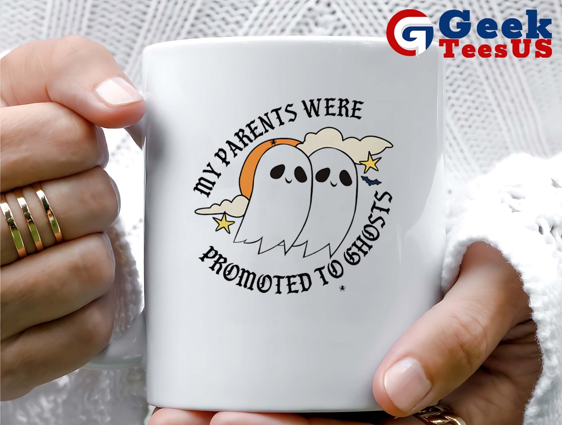 My parents were promoted to ghosts Halloween shirt