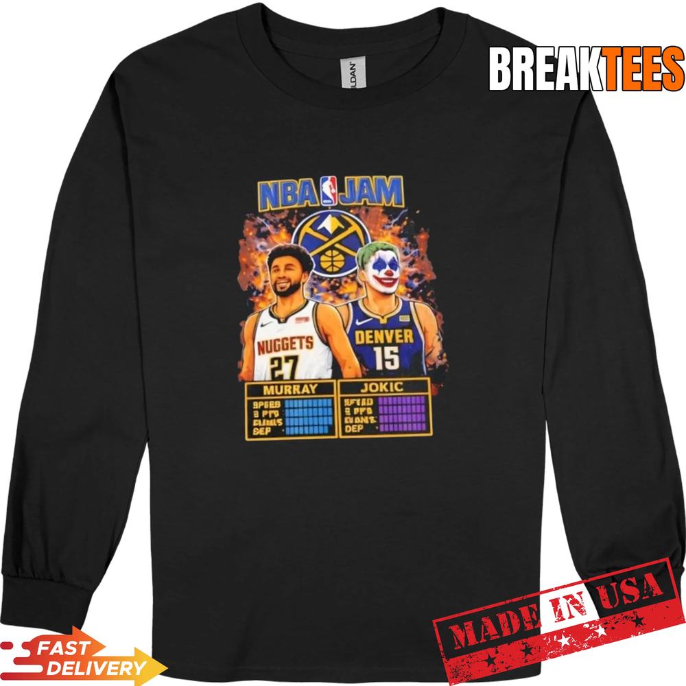 NBA Jam Denver Nuggets Murray vs Jokic t-shirt