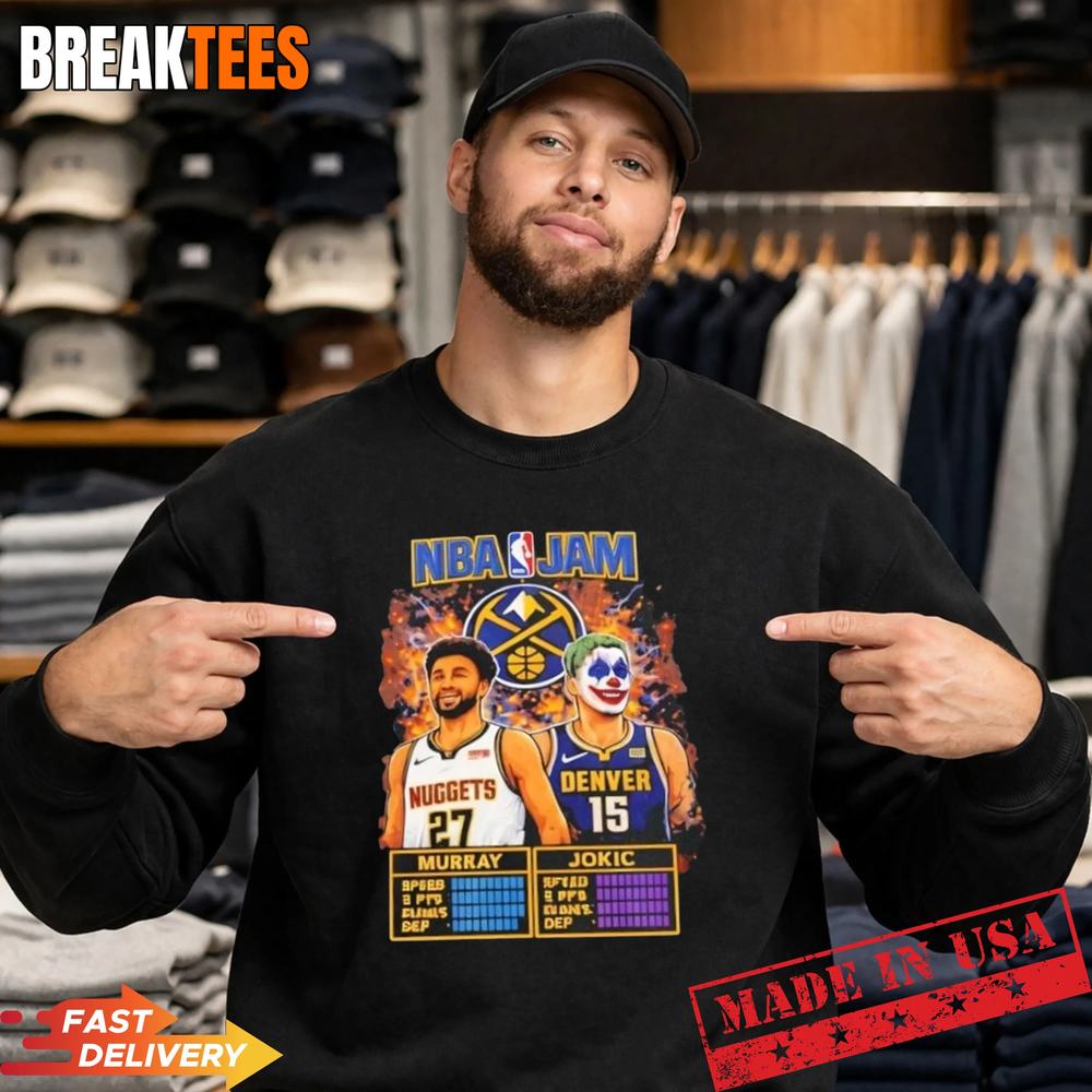NBA Jam Denver Nuggets Murray vs Jokic t-shirt