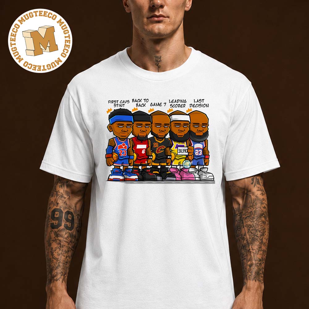 NBA Lebron Jame Whole Career Each Stage Unisex Tee