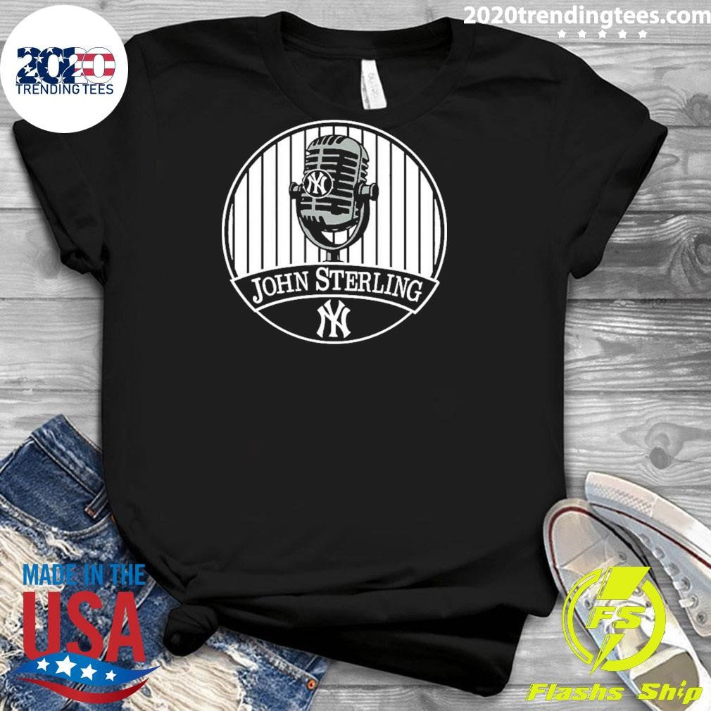NY Yankees Memorial Patch For John Sterling Shirt