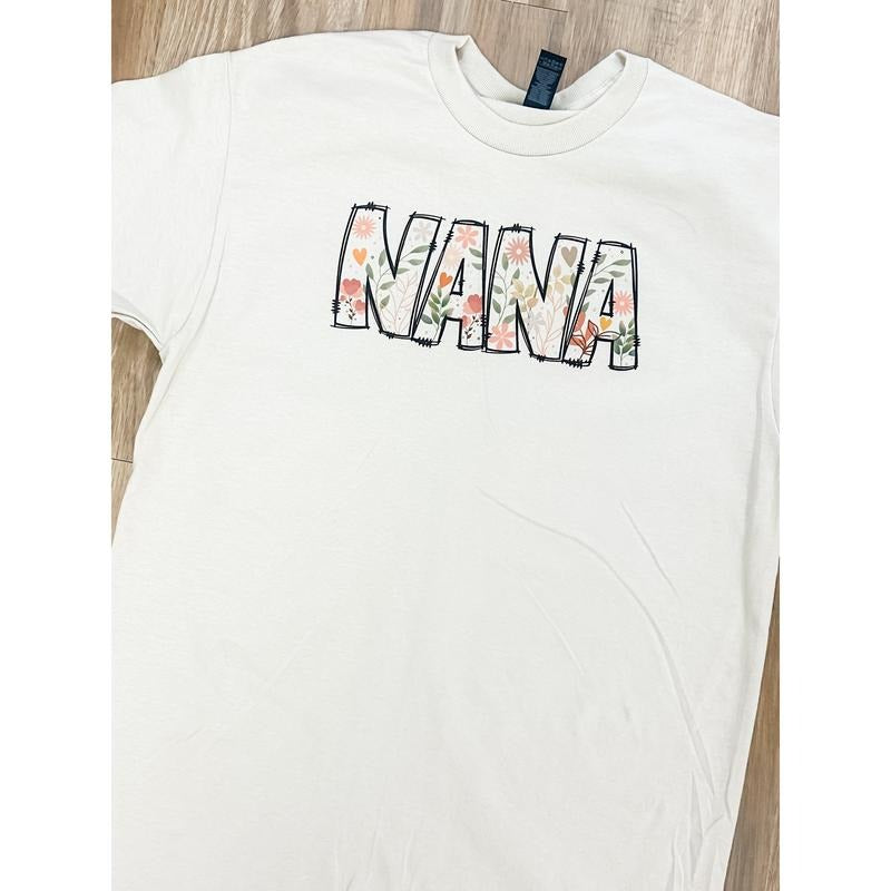 Nana Graphic Top T-Shirts, Hoodie, Sweatshirt | PodTeesHub.com
