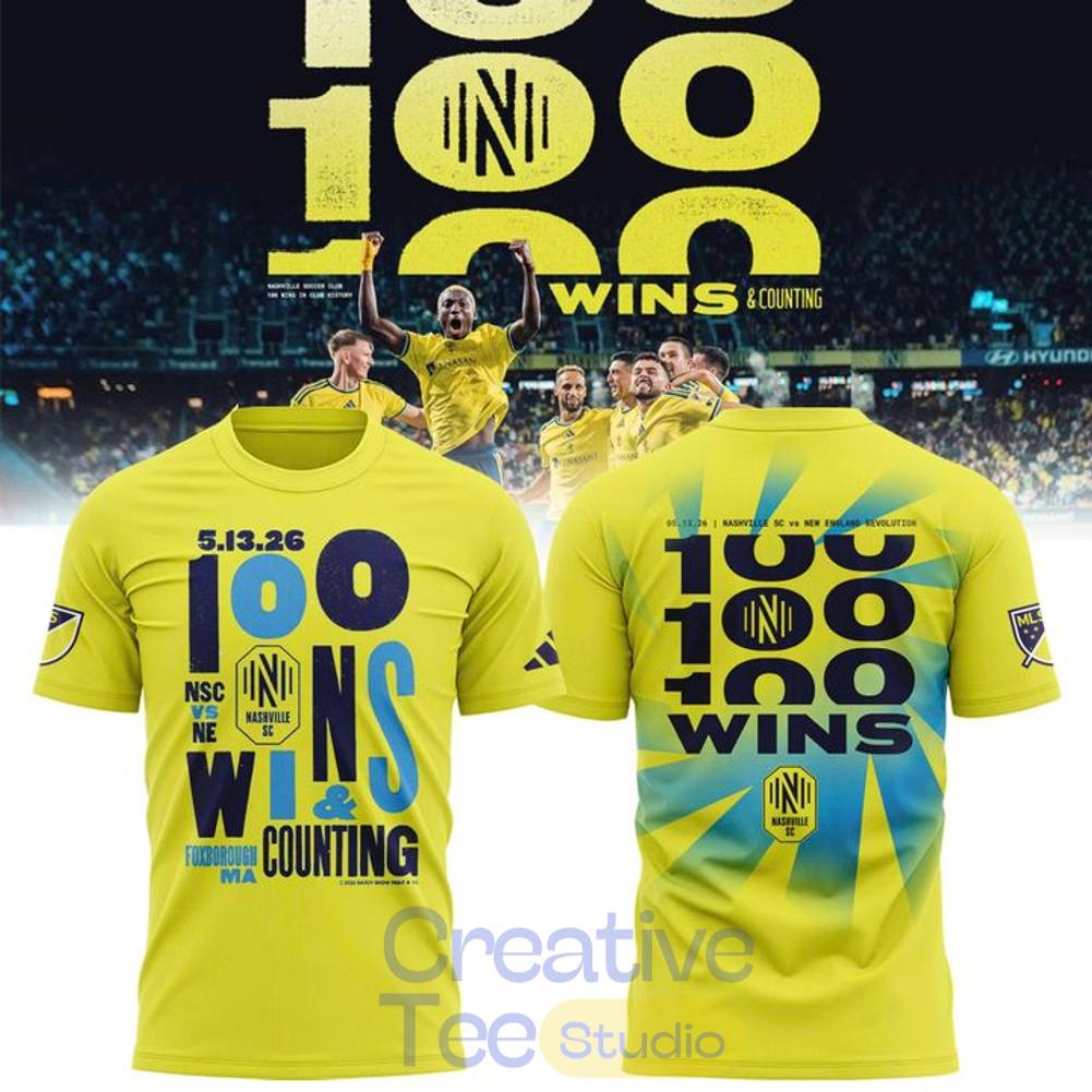Nashville SC 100 Wins Commemorative T-Shirt