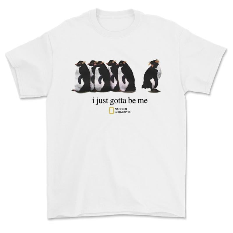National Geographic Penguin Cotton Tee Trendy Casual Streetwear For Him And Her Comfortable Short Sleeve Top Hoodie,...