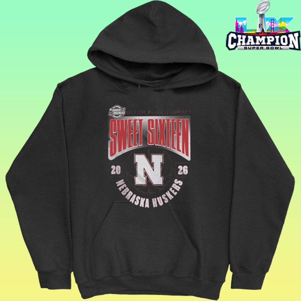 Nebraska Huskers Men’s Basketball 2026 Ncaa March Madness Sweet 16 Shirt
